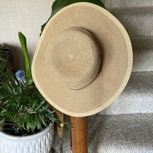 Midwest Stylish Tan Wide-Brim Hat